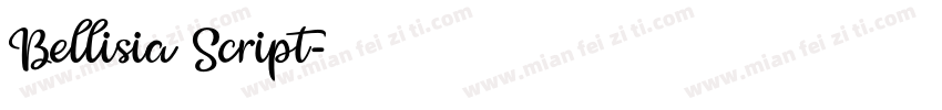 Bellisia Script字体转换